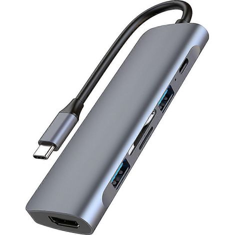 Station d'accueil intelligente Type-C, hub USB Type-C vers USB 3.0/carte SD/TF, alimentation 87 W (1/5)