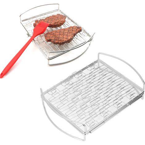 Grille de barbecue pliable en acier inoxydable (1/5)