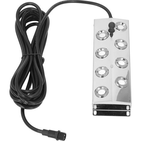 Brumisateur ultrasonique à 8 têtes, étanche IP67, en acier inoxydable 304, silencieux, avec câble de 5 m pour l'aménagement paysager, alimentation CC 45-48 V. (1/5)