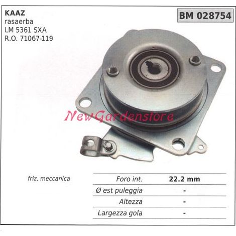 Embrague mecánico cortacésped kaaz LM 5361 SXA 028754
