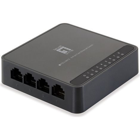 LevelOne FEU-0812 switch di rete Non gestito Fast Ethernet (10/100) Nero (1/5)