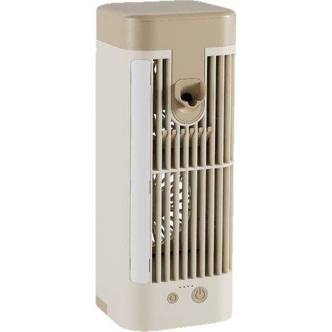 Desktop fan, mini USB air cooler, desktop fan, portable air conditioner, 2400 mAh (1/5)
