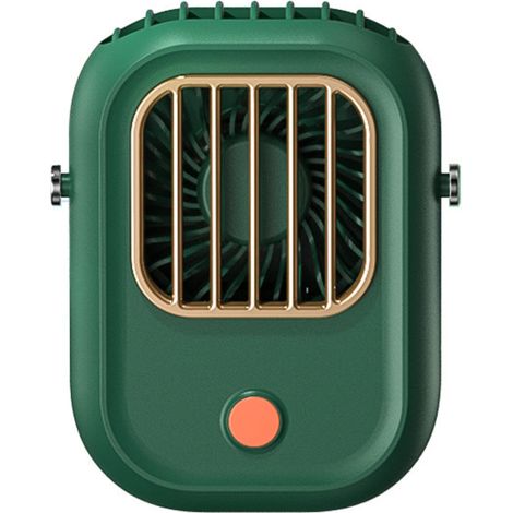 Ventilateur de cou portable rechargeable par USB, 3 vitesses, grand angle de 120°, avec cordon ajustable, pour enfants, filles et hommes. (1/5)
