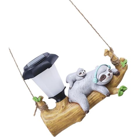 Lampe Solaire Led Paresseux Suspendue Pour Jardin Et Terrasse, Décoration Lumineuse Extérieure Étanche, Lumière Douce Formes Animales, Éclairage Décoratif D’extérieur Écologique (1/5)
