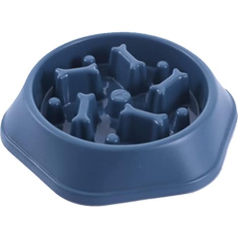 Gamelle d’alimentation lente pour chien et chaton, bol de nourriture lente – Animaux, couleur bleu–DELKEVIC (1/5)