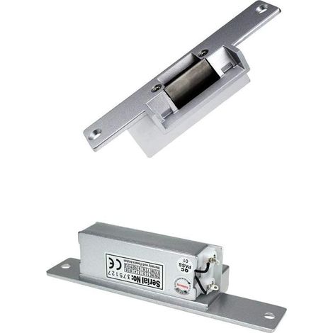 Electric Strike Lock Mode verrouillage de porte électrique une pièce pour contrôle d'accès, porte en bois et métal DC 12V (1/5)