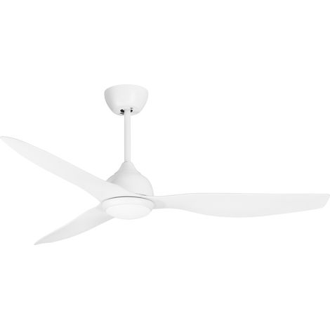 Forlight - Ventilador de Techo CERO, Ø1320mm, Motor DC Silencioso, 30W + 20W LED, LED Integrado, CCT Seleccionable, 3000K - 4000K - 5000K, 6 Velocidades, Blanco