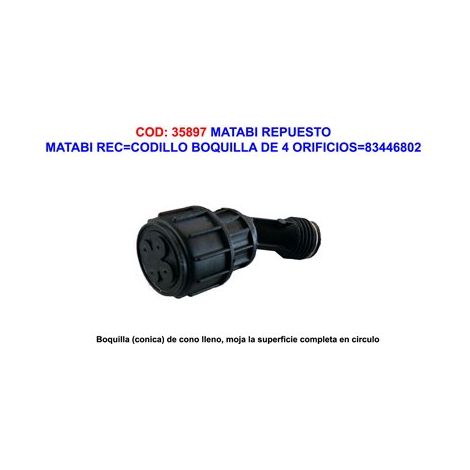 Matabi Reccodillo Boquilla de 4 Orificios 83446801
