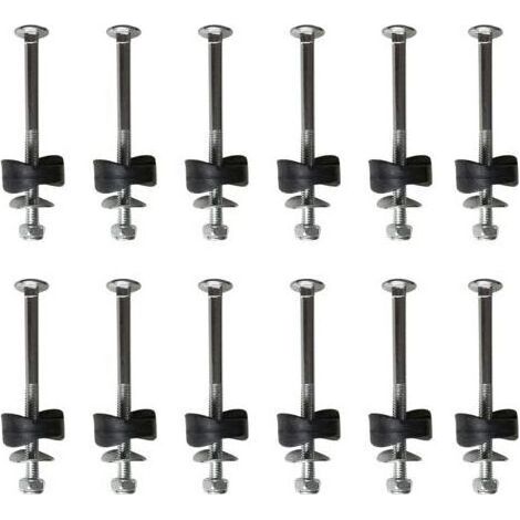 Lot de 12 entretoises de trampoline avec vis pour fixer le trampoline, accessoires de trampoline de remplacement (1/5)
