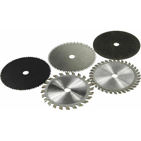 5 Lames de Scie Circulaire HSS 85mm pour Bois et Métal, Haute Précision et Durabilité (1/4)