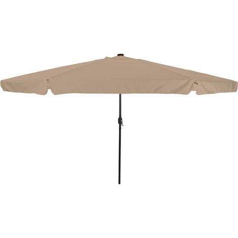 Garten-Sonnenschirm Taupe 395 x 395 x 245 cm Polyester