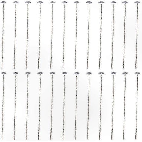 Mèches en coton pré-cirées de 20 cm pour la fabrication de bougies, paquet de 100, idéales pour les bougies en cire de soja (1/5)