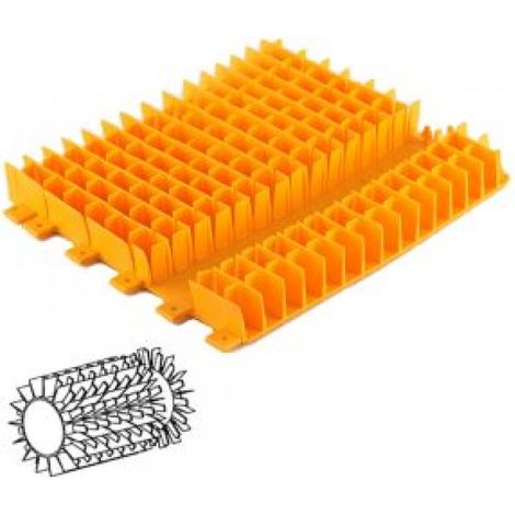 Spazzola corta PVC comb. arancione robot Dolphin Explorer Plus