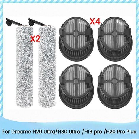 Lot de 6 accessoires pour aspirateur-autolaveuse Dreame H20 Ultra/H30 Ultra/H13 Pro/H20 Pro : brosse rotative et filtre HEPA (1/5)