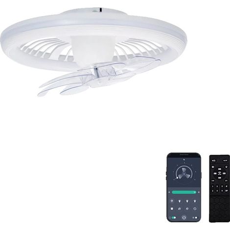Ventilador de techo, control inteligente, flujo de aire de 360°, luces de ventilador inteligentes (1/2)