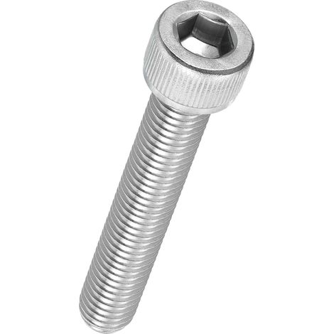 10Pcs Vis à Tête Cylindrique à Six Pans Creux M10-1.5 x 65mm Douille Allen Entièrement Filetée en Acier Inoxydable 304 pour Moteur Électrique, Impression 3D, Argenté (1/5)