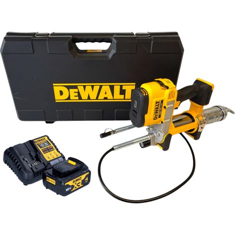 DeWalt DCGG 571 M1K Ingrassatore a batteria 18 V + 1x batteria ricaricabile 4,0 Ah + caricabatterie (1/5)
