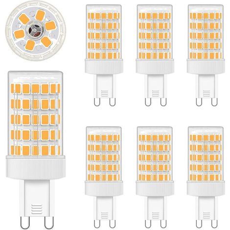 G9 LED 10W, Ampoules LED G9 Blanc Chaud 2700K Equivalence Incandescence 80W Lumière 900LM G9 Ampoules AC 220V Lumineux 360º Large Angle de Faisceau 862835 SMD Non Dimmable Lot de 6 [Classe énergétique (1/5)