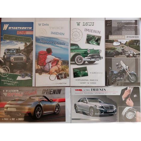 Tarjeta de felicitación para hombre tamaño DL + sobre mixto Panorama