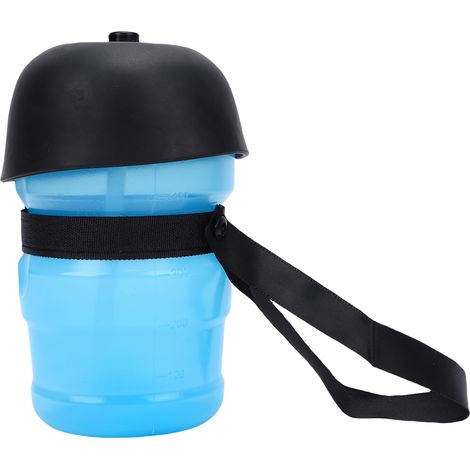 Bouteille Portable pour chien, bol d'eau de voyage étanche pour animaux de compagnie, distributeur d'animaux pour randonnée Camping activités de plein air bleu (1/5)