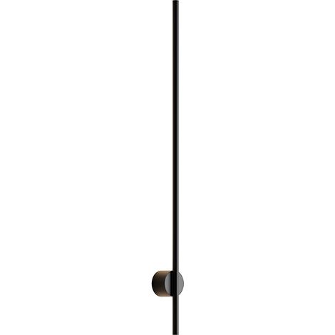 Daisho Applique a parete LED 9W IP20 3000K CRI90 Nero - Rossini Group - Lampada design in alluminio con diffusore in PMMA opale dimmerabile (1/5)