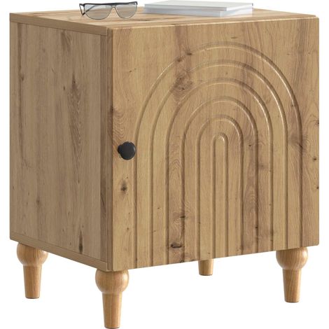 Maison Exclusive - Armadio da Notte Rovere Artigianale 43 x 34,5 x 50 cm (1/5)