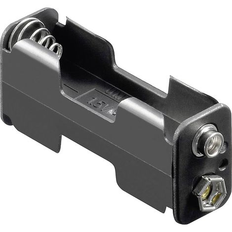 Goobay 12461 Batteriehalter 2x Mignon (AA) Druckknopfanschluss (L x B x H) 60 x 26 x 16.5 mm