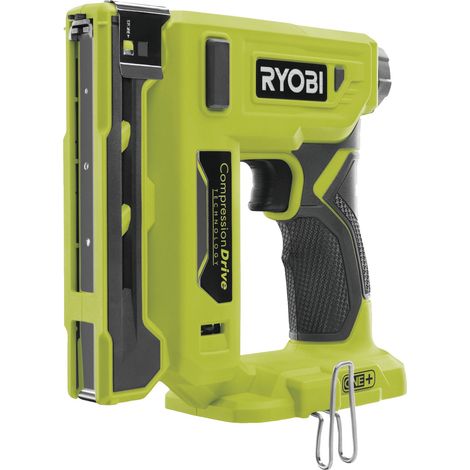 Ryobi – Agrafeuse électroportative sans fil 18V – Agrafes 6-14 mm – Conception compacte pour espaces confinés – Moteur performant