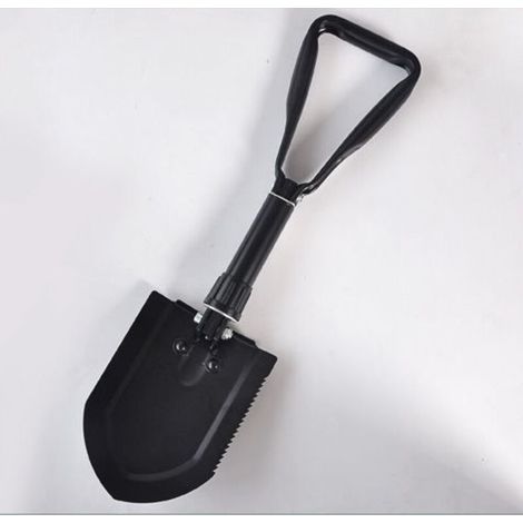 Pelle Pliante 46cm, Pelle à Neige, Pelle Multifonction Extra Stable Haute RÉSistance en Acier Au Carbone avec Sac De Transport,Combinaison Pelle De (1/4)