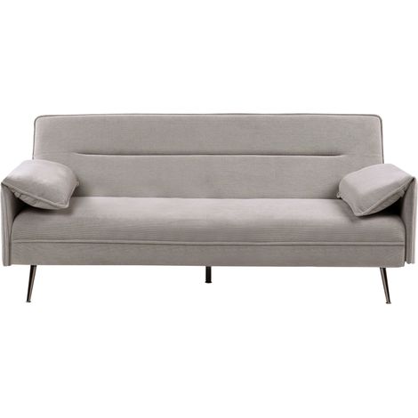 Schlafsofa 3-Sitzer VAYLA Stoff Grau
