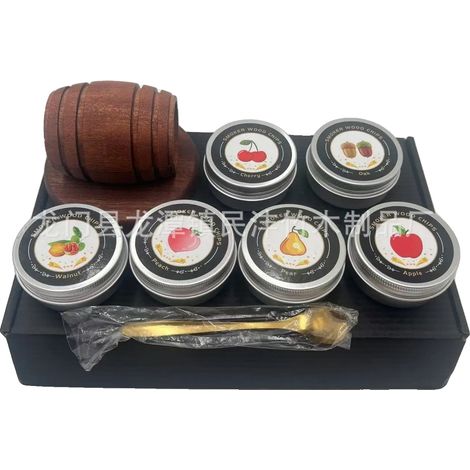 Kit de Fumage de Cocktails, Copeaux de Bois, Infusion de Saveurs Polyvalente, B (1/2)