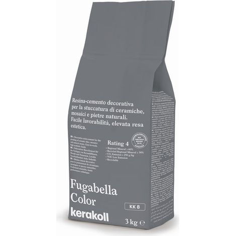 Fugabella color kk 8 resina-cemento per stuccatura kg 3