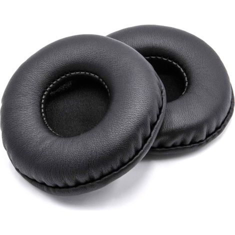 vhbw 2x cuscinetti auricolari di ricambio compatibile con Sennheiser HD-25 SP II, HD25-1, HD25 cuffie, headset, poliuretano nero