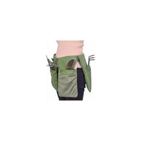 Sac de rangement fourre-tout robuste pour outils de jardinage, ceinture à outils, vert – (1/5)