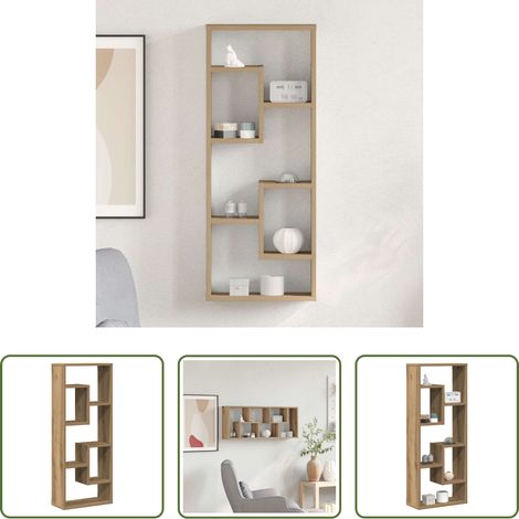Holzregal - Wandregal Artisan-Eiche 36 x 16 x 90 cm Holzwerkstoff (1/5)