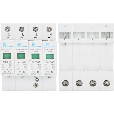 Parafoudre 4P 40KA 385VAC pour Automatisme Industriel, Dispositif de Protection contre les Surtensions (1/5)
