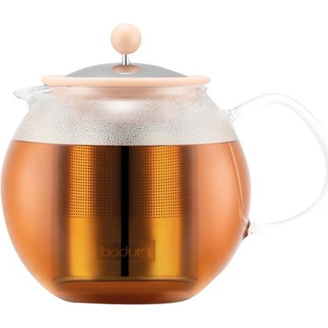 Théière à piston 1l beige rosé - Bodum - 1801-838-16