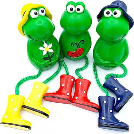 Froschfiguren, Gartendekoration, mehrfarbig, Einheitsgröße