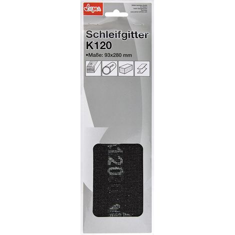 Gitterleinen Schleifpapier Trockenbau Schleifgitter Set 93 x 280 mm K120 (1/5)