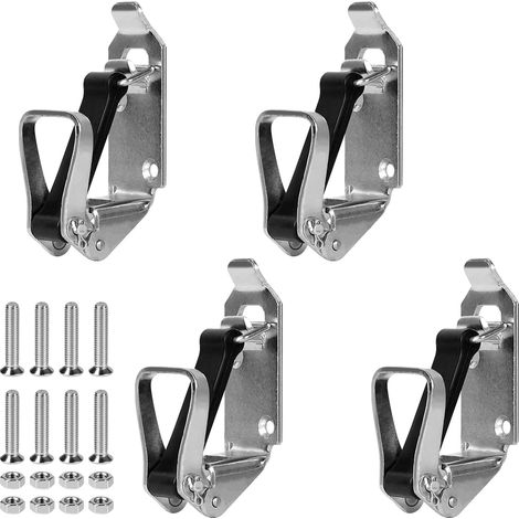 4er-Set Schaufelhalterungen (60 mm) – LKW, PKW, Boot, Werkzeug – Silber (1/5)
