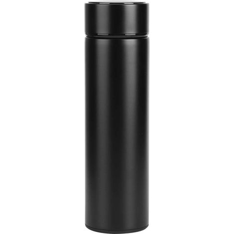 Gourde isotherme 500ml LED avec affichage intelligent de température, tasse thermique sous vide noir
