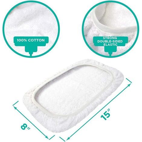 Geeignet für die Vanduck 6er-Packung flacher, weißer Tücher (1/4)