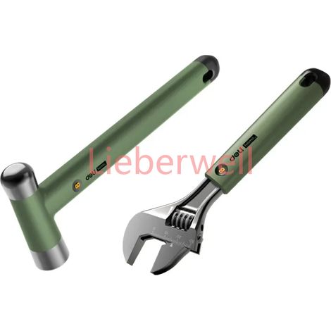 Deli – ensemble d'outils manuels multifonctions, outils pour le travail du bois, ruban à mesurer, clé à marteau, combinaison multi-outils, Kit d'outils de réparation domestique (1/5)