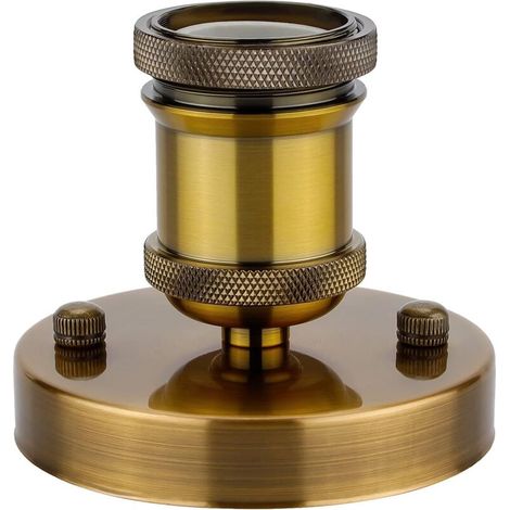 Edison E27 Lamp Holder Vintage Adapter Retro Socket Ceramic Cordless Chandelier Inside 1 Pack Vintage Brass