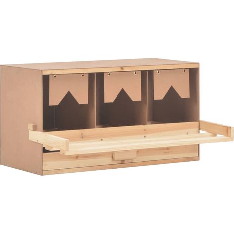 3er Legenest 72x33x38 cm Massivholz Kiefer vidaXL (1/5)