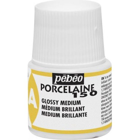 Médium brillant - Pébéo - N°038002 - Flacon 45ml - Éclaircit peinture porcelaine - Rendu brillant (1/2)