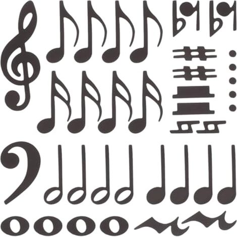 1 lot d'aimants double face en forme de note de musique pour enseignants – Tableau blanc magnétique Symboles du personnel de musique – Outils pédagogiques réutilisables pour salle de classe (1/5)