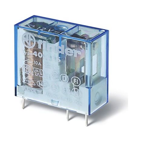 Relais circuit imprimé 1NO 12A 14V DC sensible AgNi FINDER 403170140000