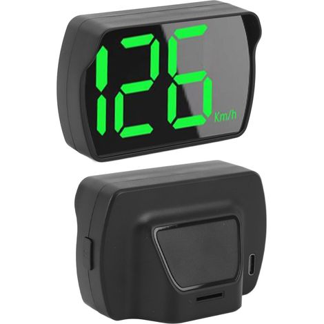 Geschwindigkeitsmesser mit HUD, USB-Anschluss und digitaler KM/MPH-Anzeige, universell passend für LKW, SUV und Bus.