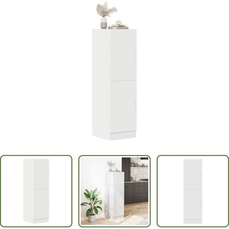 vidaXL Küchenmöbel -  Küchenschrank Weiß 38x41,5x131,5 cm Holzwerkstoff (1/5)